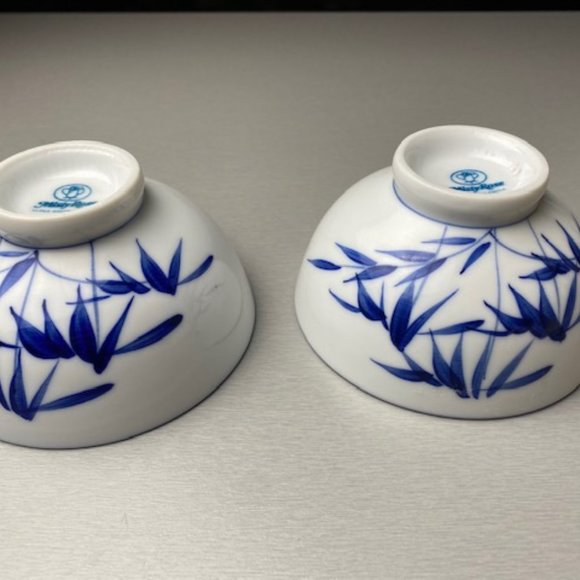 Misty Rose Super White China Rice Bowls 2pc - Picture 4 of 9